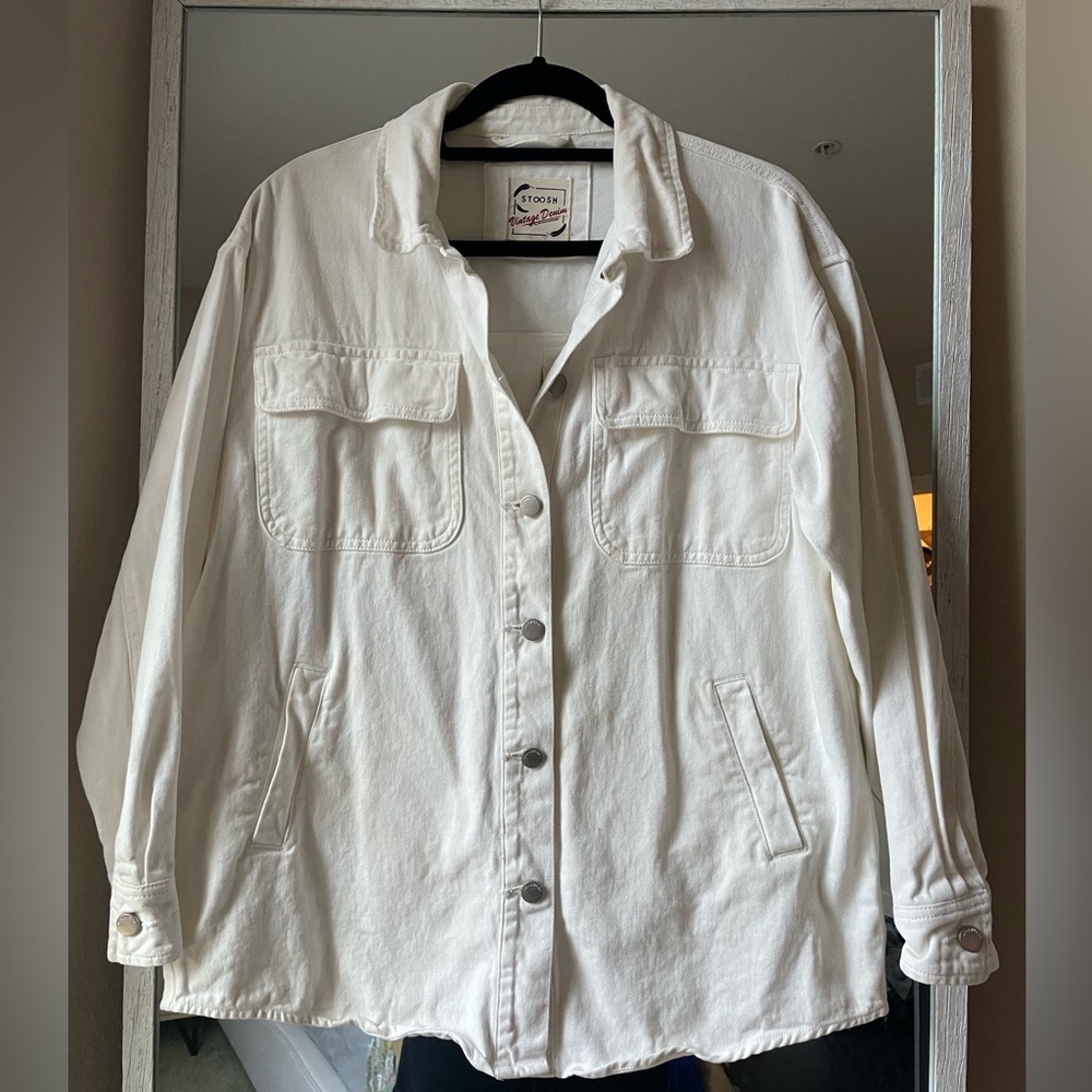 Stoosh White Denim Shirt